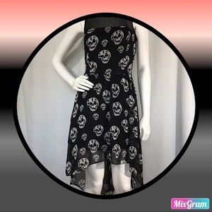 Royal Bones by Daang Skull hi low dress skeleton